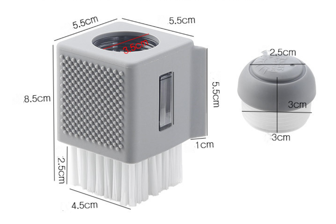 Title 3, Automatic liquid soap dispensing pot brush. Eff...