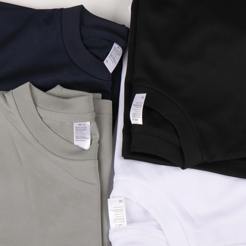 Round Neck Sports Quick-drying T-shirt Unisex Short-sleeved Ice Silk. Comfortable, breathable, perfect for men and women — photo 6