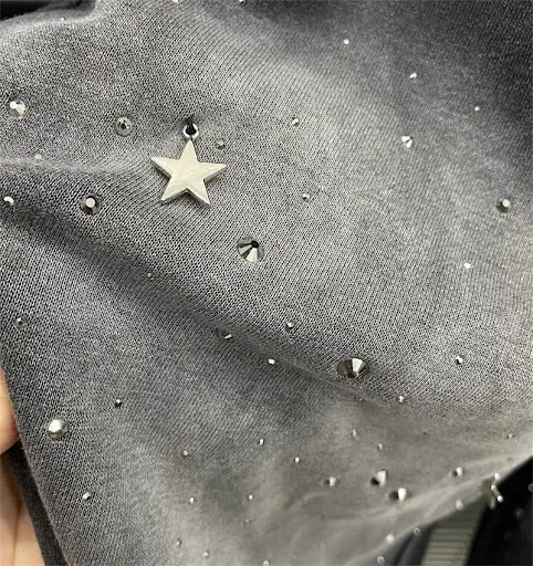 Title 4, Herfst losse casual broek met gradient strass, ...
