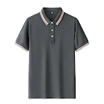 Nova camiseta masculina, tendências primavera verão, cor sólida, design simples, top leve e confortável para o dia a dia, ideal para o calor. — foto 1