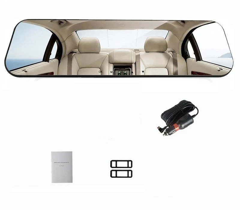 Title 7, New white glass white mirror driving recorder p...