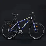 Mountain bike com absorção de choque e velocidade variável, oferecendo conforto superior e controle em trilhas e terrenos acidentados. — foto 2