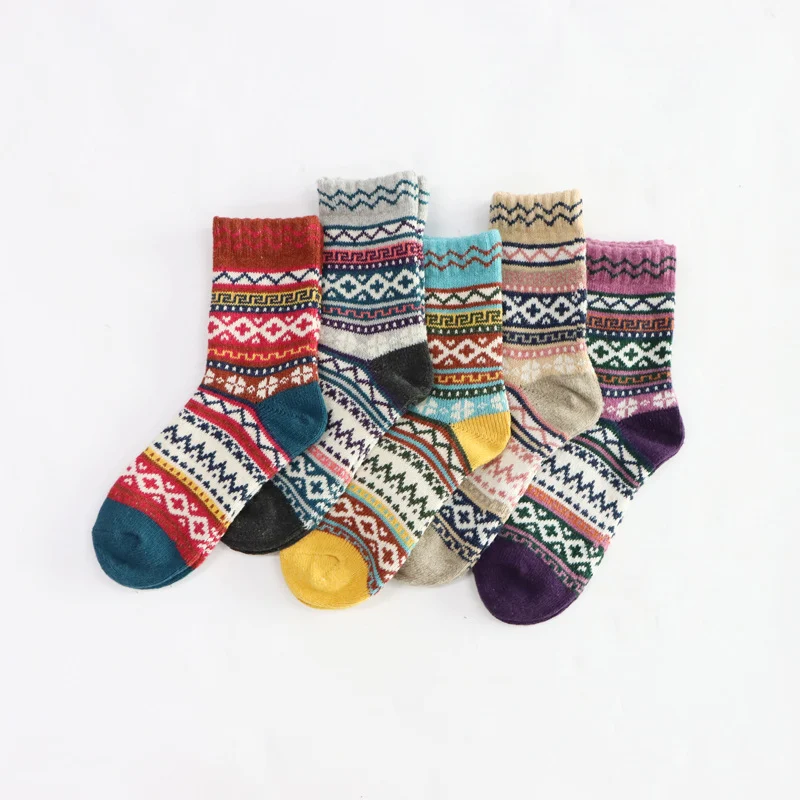 Title 9, Thick Needle And Thread Thickened Warm Wool Socks