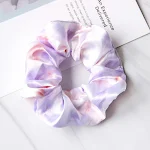 Kinderen haaraccessoire satijn tie-dye grote darmring haarband hoofdband, comfortabel en modieus voor meisjes — foto 13