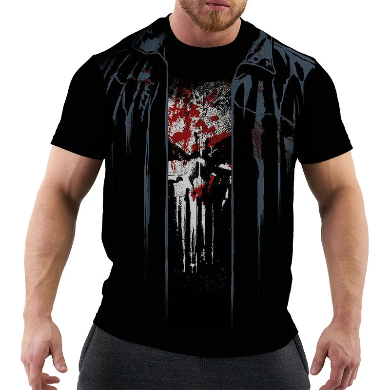 Men's 3D Digital Printed Short Sleeve T-shirt. Breathable fabric, stylish designs for summer comfort and a unique, moder — photo 11