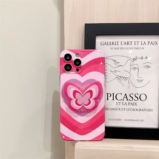 Title 6, New Color Butterfly Bracket Phone Case. Stylish...