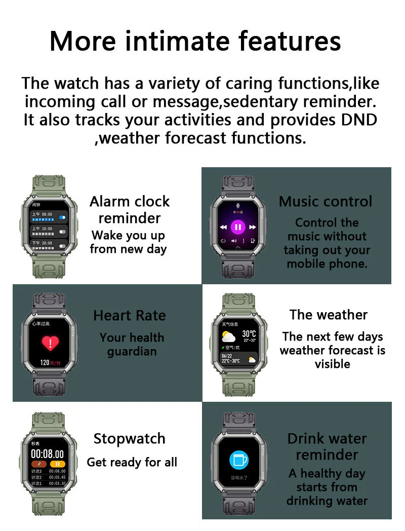 Title 10, KR06 Smart Watch with Bluetooth Call, Three-Pro...