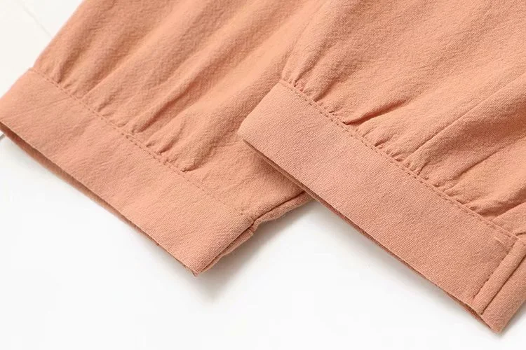 Title 20, Loose Long-sleeved Stand-collar Ethnic Embroide...