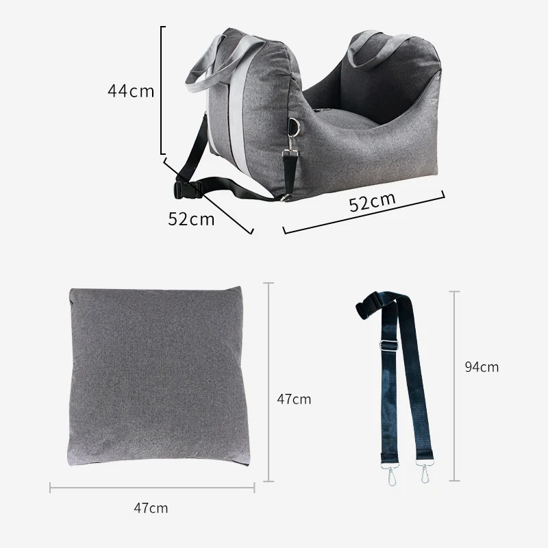 Title 2, Detachable and Washable Portable Car Seat Pet C...