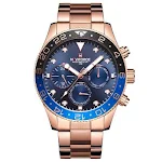 Relógio masculino de quartzo com pulseira de aço, calendário, à prova d'água, para estudantes e lazer, design casual e funcional. — foto 1