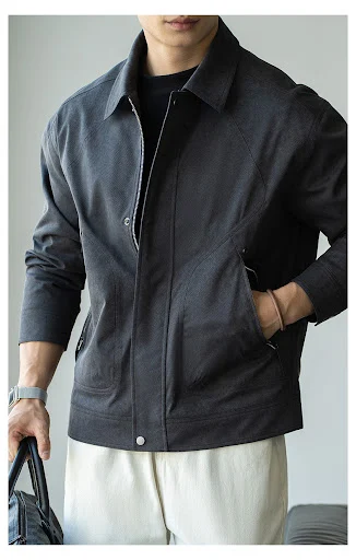 Title 13, Mens Twill Windproof Jacket Spring Leisure Coa...