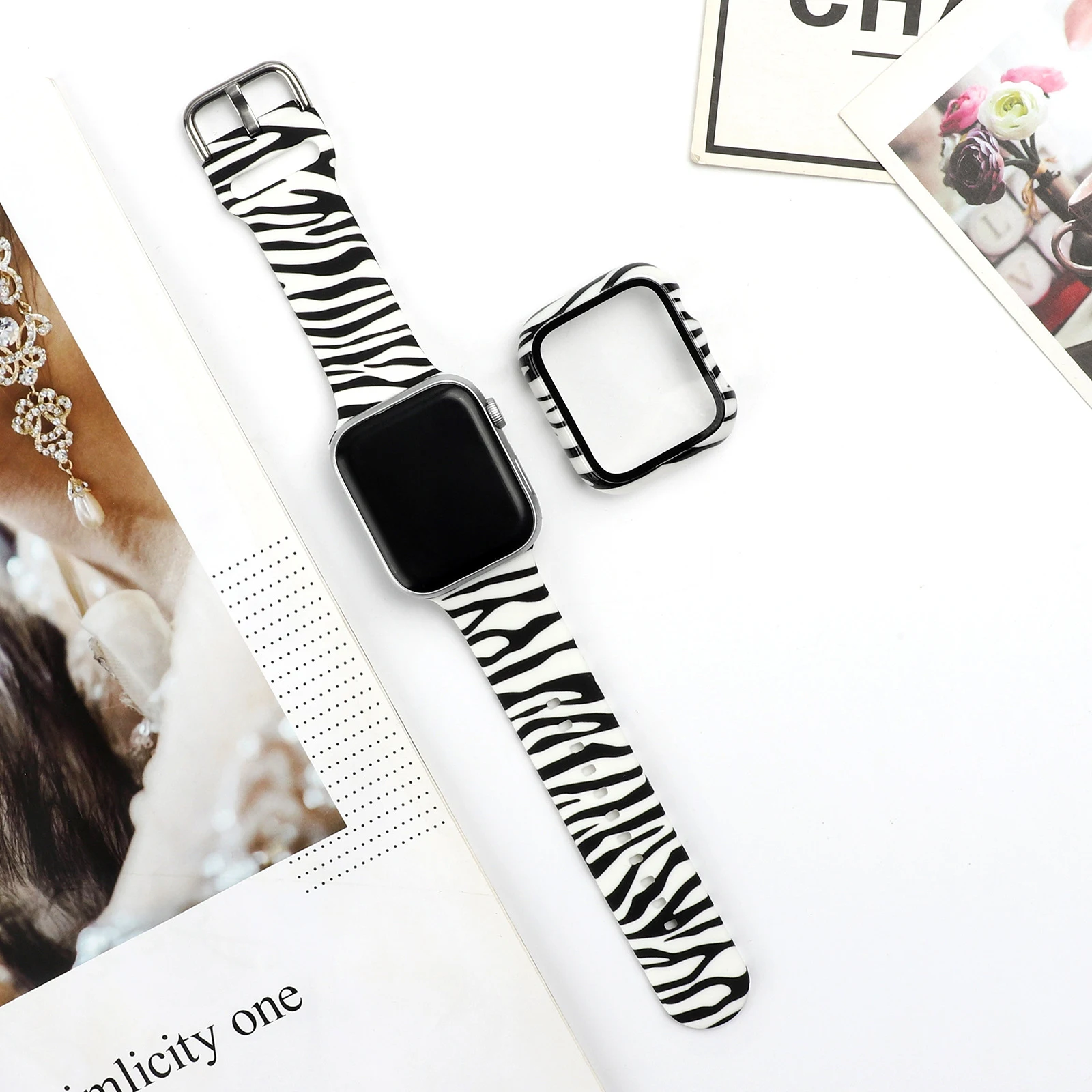 Title 5, Trendy Fashion Printed Silicone Watch Strap for...