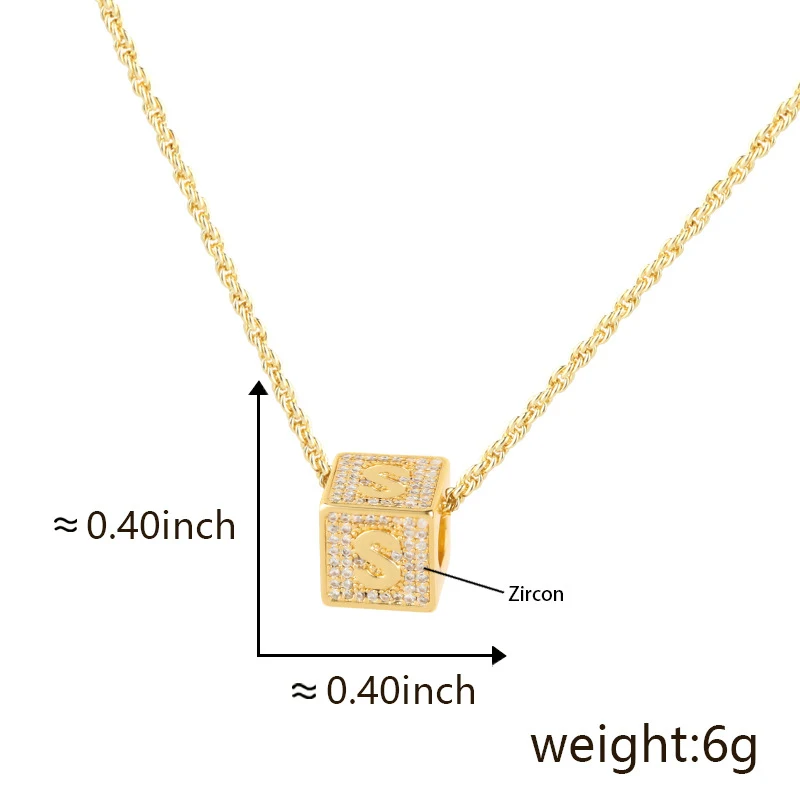 Colar de pingente com 26 letras do alfabeto inglês, joia de moda feminina, presente personalizado, acessório elegante e versátil. — foto 8