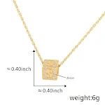 Colar de pingente com 26 letras do alfabeto inglês, joia de moda feminina, presente personalizado, acessório elegante e versátil. — foto 8