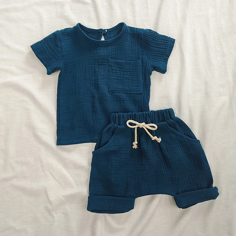 Title 11, Completo neonato due pezzi in puro cotone, morb...