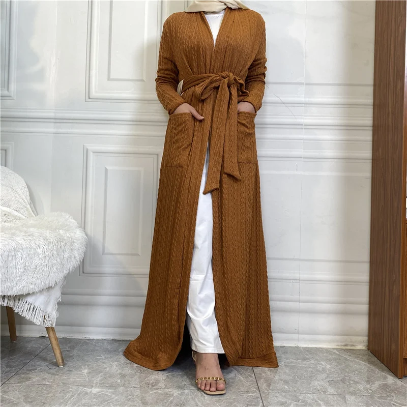 Title 7, Round Edge Cardigan Sweater Muslim Long Jacket,...