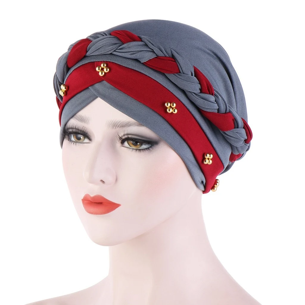 Title 37, Nuevo sombrero turbante de tres capas de cáñamo...