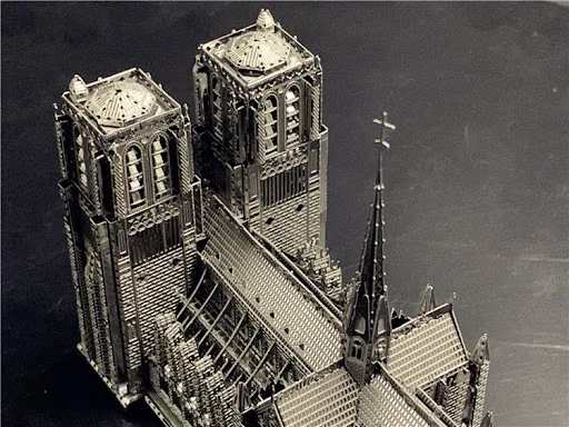 Title 6, 3D Three-dimensional Metal Puzzle Notre Dame De...