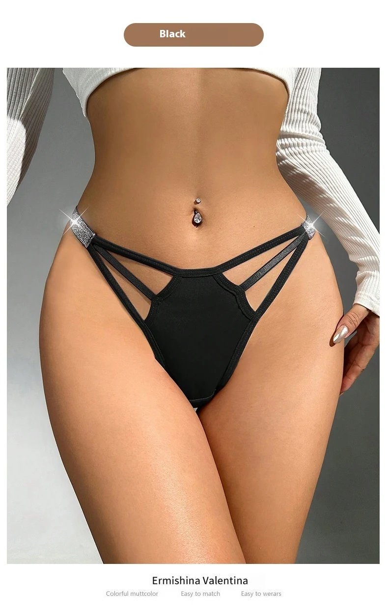 Title 4, Womens Low Waist Briefs Underwear Thin T-back ...