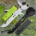 Bottle opener camping survival knife with whistle. Portable, creative, and essential for outdoor adventures and emergenc — photo 1