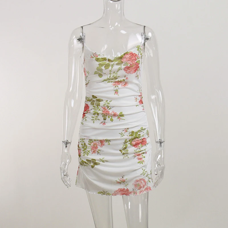 Women's Mesh Floral Print Beach Vest Dress. Stay cool and stylish on the beach. Perfect for summer vacations and warm we — photo 3