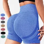 Naadloze yoga leggings, hoge elasticiteit, hoge taille, sneldrogend, casual shorts voor bewegingsvrijheid. — foto 8
