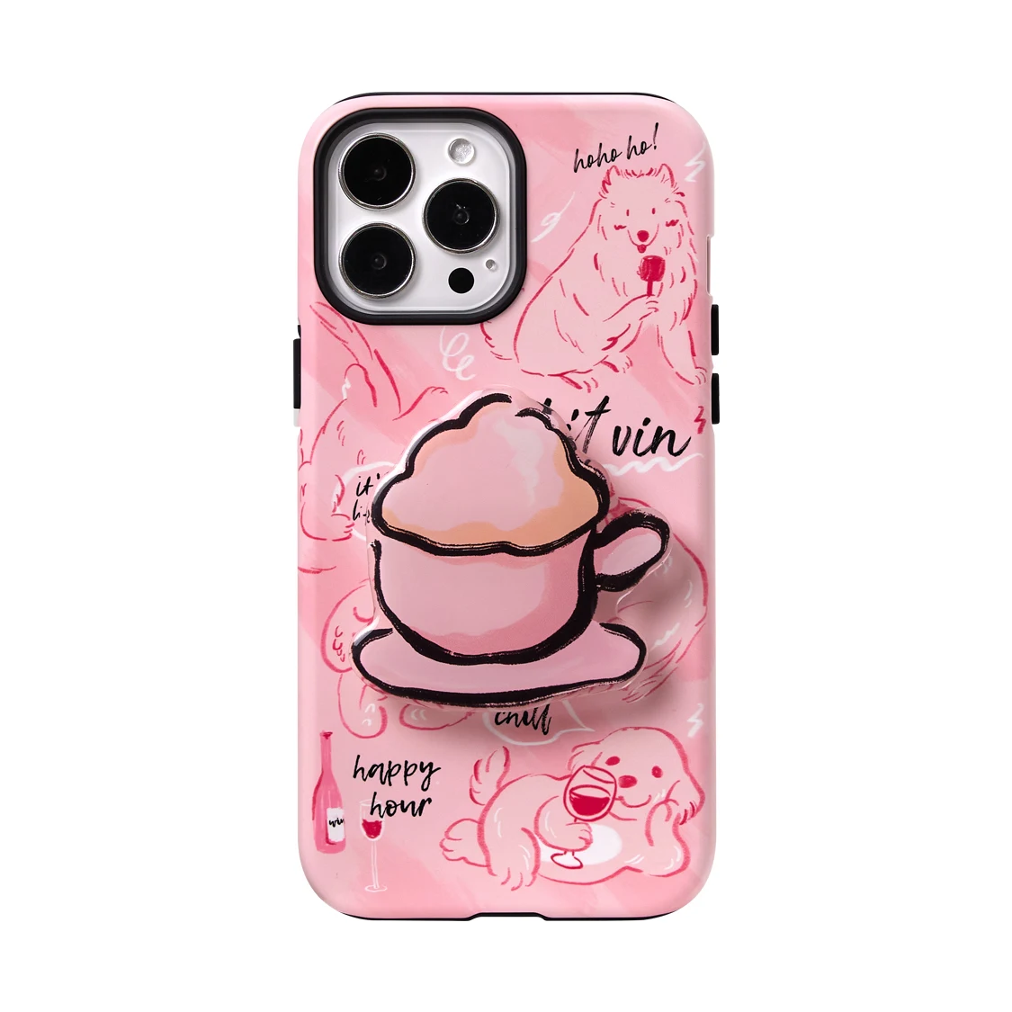 Title 4, Fashionable Cute Cat Print Phone Case, stylishl...