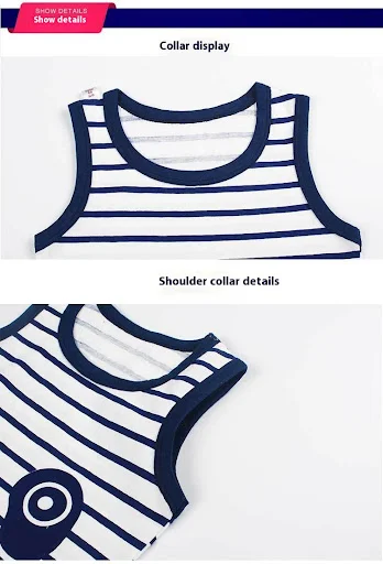 Title 11, Nieuwe vestpak katoen mouwloos jongens zomerkle...