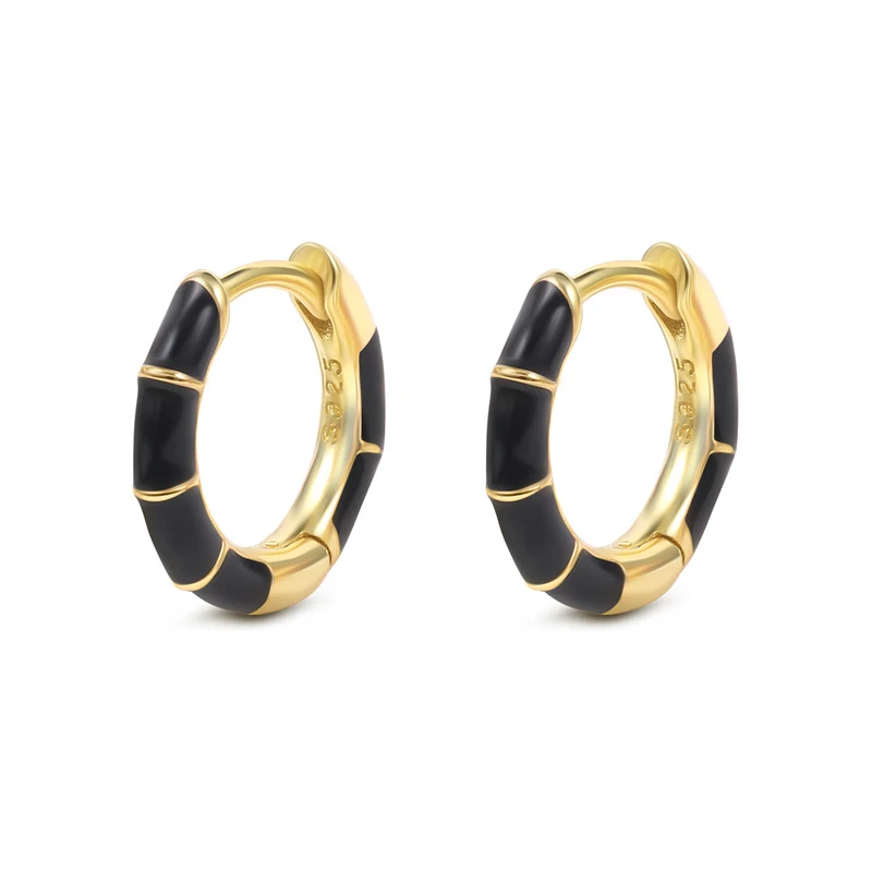 Title 6, Pendientes de esmalte con gota de aceite Diseño...