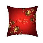 Santa Elk Pillow Cover Lumbar Pillow Car Pattern for festive comfort and style. Add a cozy touch to your home or car wit — photo 37