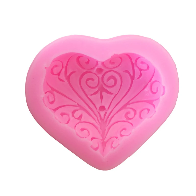 Title 2, Love Flower Vine Shape Silicone Mold for beauti...
