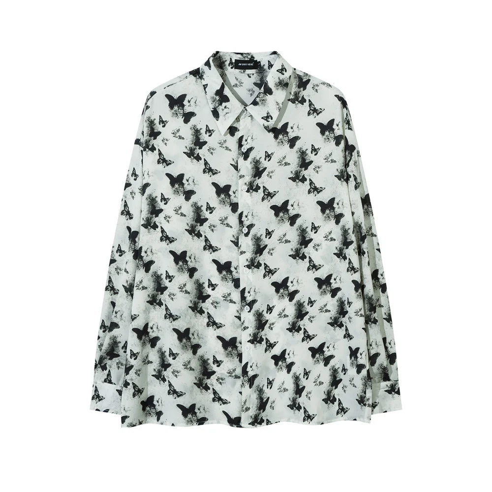 Mode heren shirt met bloemenprint, losvallend. Zorgt voor een casual look met comfort en stijl. Ideaal voor een ontspannen dag. — foto 5