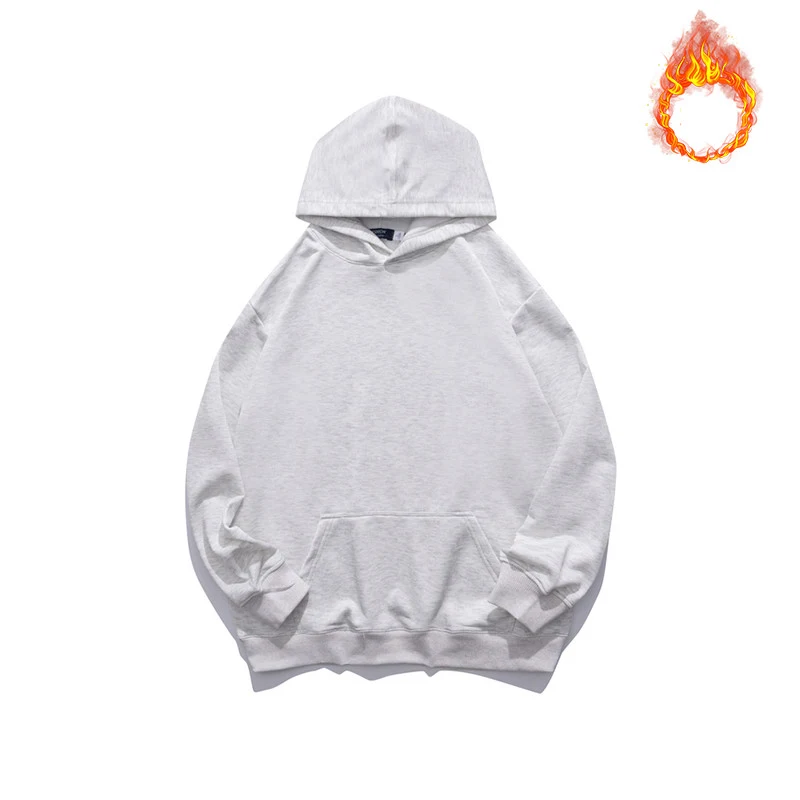 Title 4, Casual Simple Loose Jacket Solid Color Hooded S...