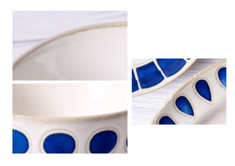 Title 8, Ceramic round household tableware bowl plate se...