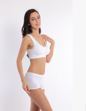 No trace no rim lace sports bra for fitness, sleep, large size, full cup, postpartum, breastfeeding underwear offering c — photo 13