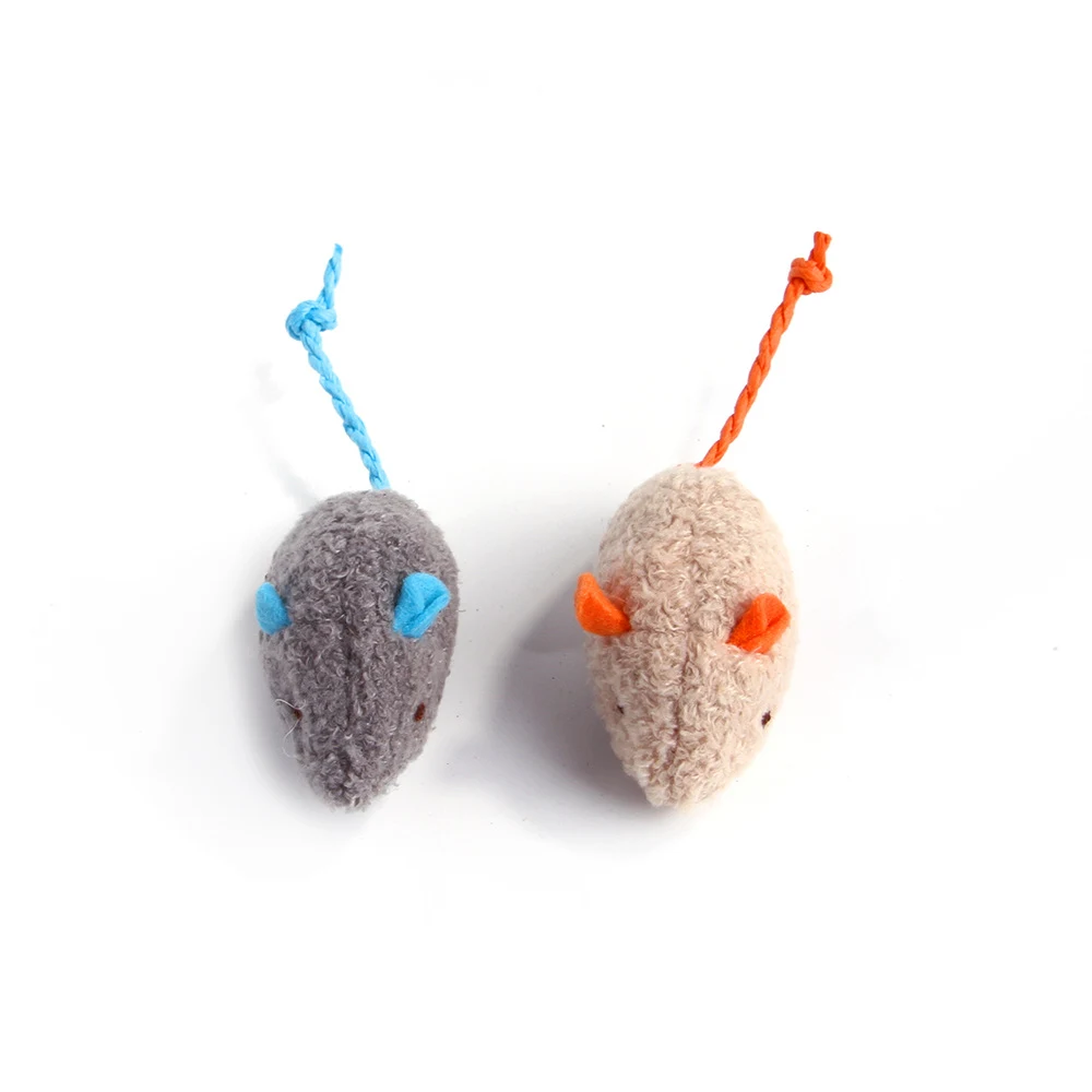 Title 2, Pet Cat Plush Catnip Mouse Shape Interactive To...