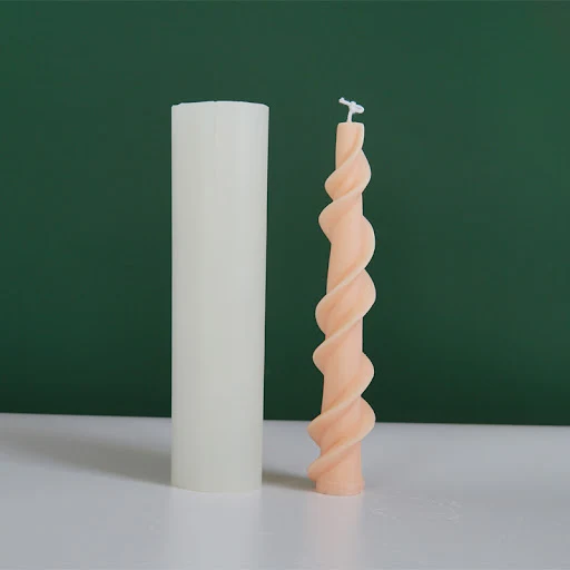 Title 1, Screw Wax Silicone Mold Rotating Lace Candle Mo...