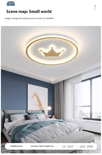 Title 4, Luminária de quarto com proteção ocular e luz q...