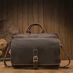 Handmade Imported First Layer Cowhide Men's Casual Business Briefcase. Durable and stylish, perfect for everyday use and — photo 2