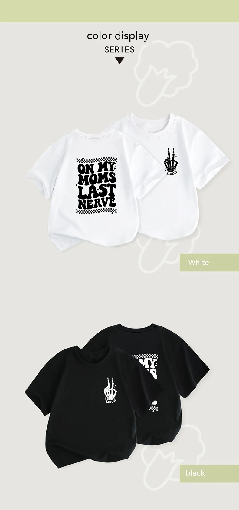 Title 1, Camiseta Infantil Informal con Cuello Redondo y...
