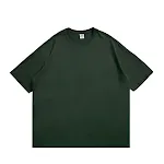 Solid color thick cotton sports round neck short sleeve tee, perfect for workouts and casual wear, comfortable, breathab — photo 8