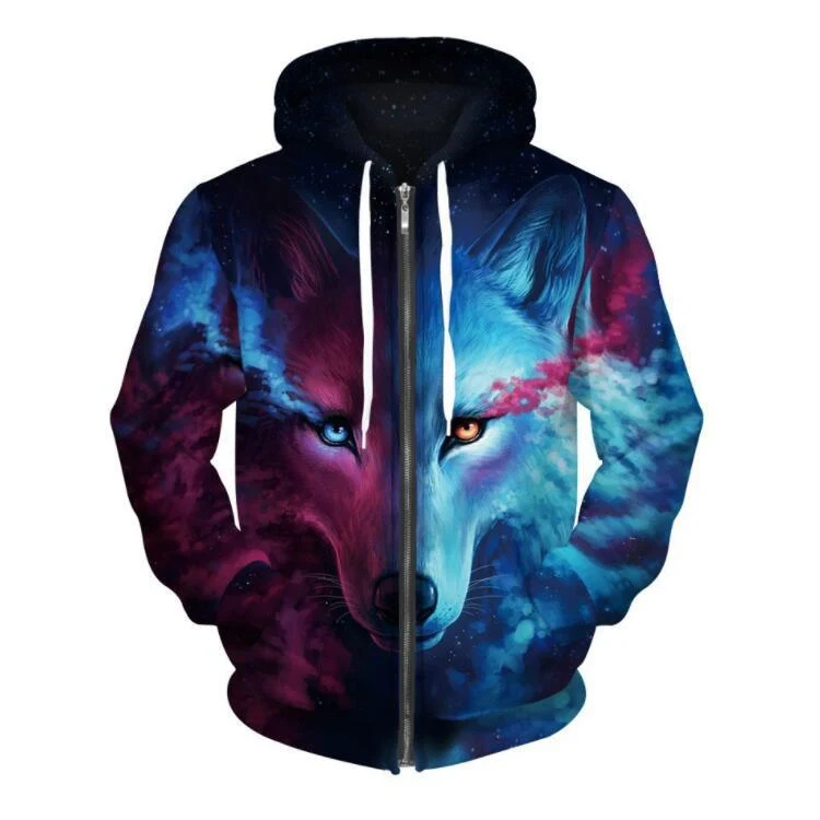 Moletom com capuz e zíper 3D, tendência da moda. Conforto e estilo em uma peça versátil para um visual moderno e aconchegante. — foto 1