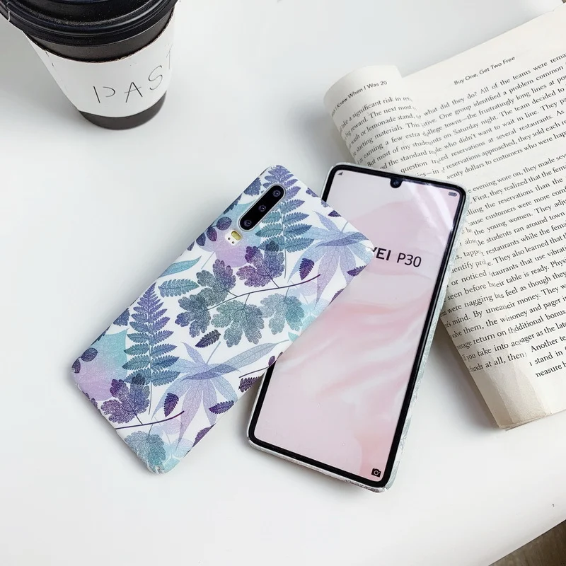 Title 3, Capa de celular com design de folhas simples, p...