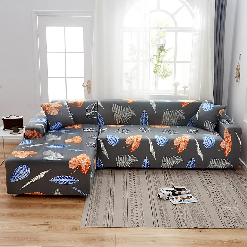 Home Fashion Stretch Print Modular Sofa Cover Protect and refresh your sofa with this adaptable, easy to install cover f — photo 5