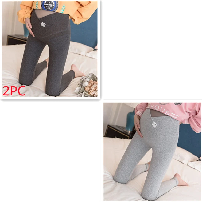 Schwangerschafts-Leggings mit niedrigem Bund und schmalem Bein, bequeme Passform für werdende Mütter, ideal für den Alltag. — foto 2