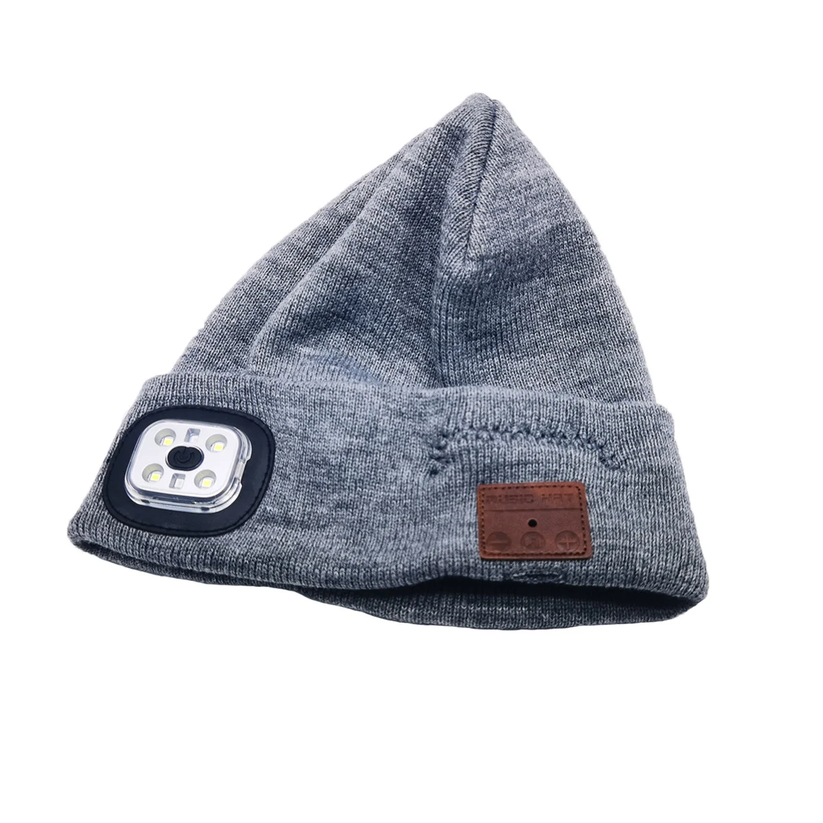 Title 12, Bluetooth Knitted Hat with LED Light for Outdoo...