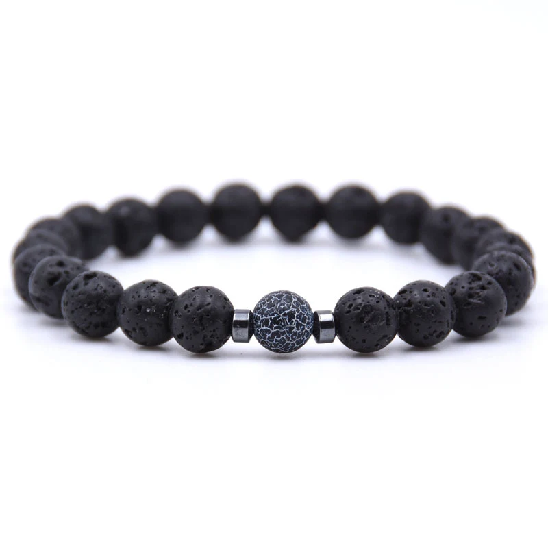 Pulseira de pedra vulcânica multicolorida Creative Home, estilo e equilíbrio. Atrai energias positivas, ideal para uso diário e presente especial. — foto 18
