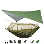 260x140cm GreenF with canopy