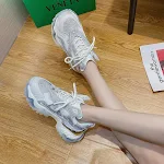 Women's Net Celebrity Inspired Daddy Shoes, Breathable & Trendy Street Style Sneakers, Perfect for Casual Outfits and Ev — photo 4
