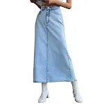 Saia Longa Feminina Casual Trendy Primavera Verão, Moda Versátil e Combinável, Perfeita para Todas as Ocasiões, Design Moderno. — foto 8